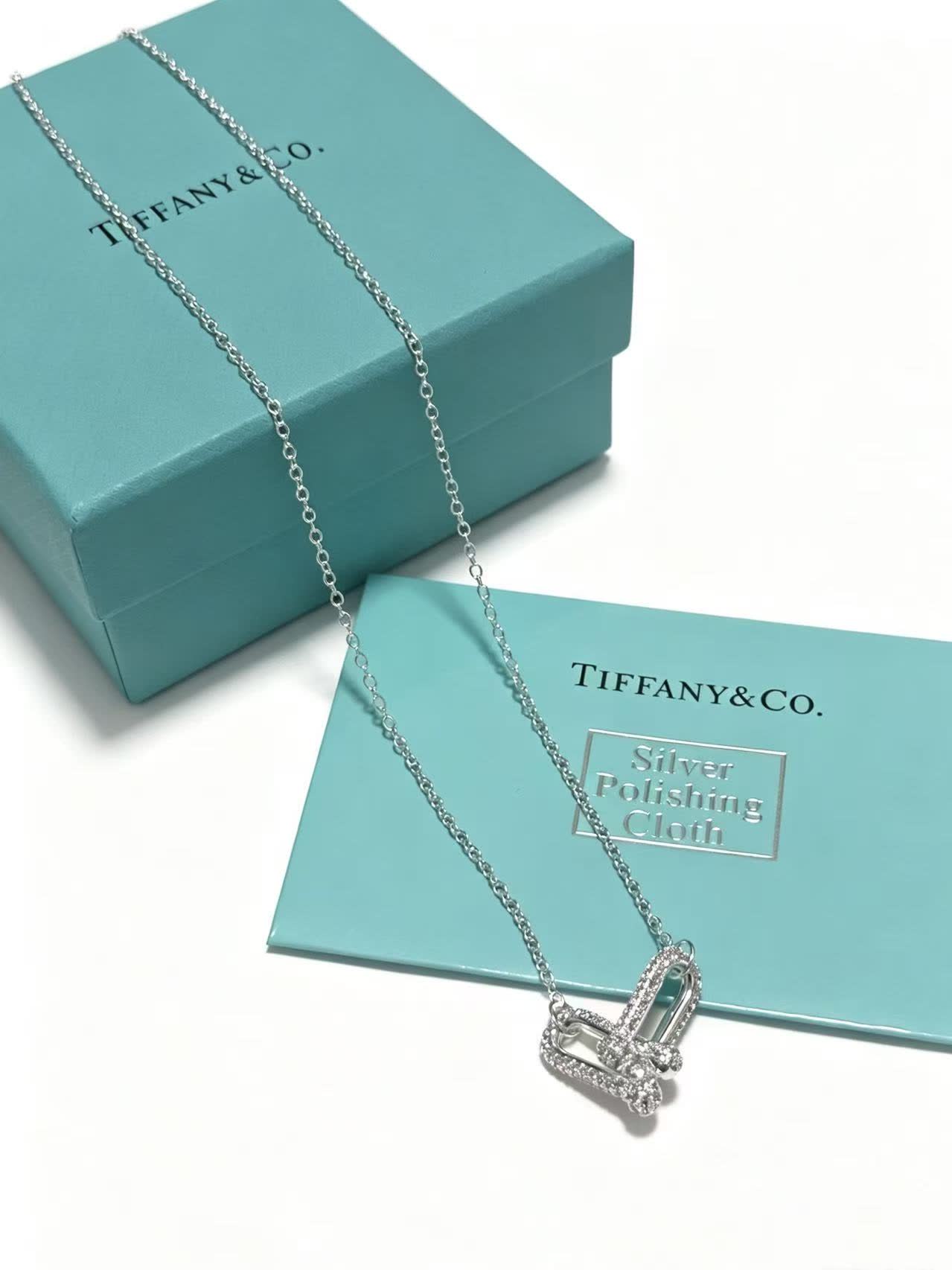 Tiffany & Co. Elsa Peretti® Silver Open Heart Necklace Tiffany & Co. Elsa Peretti® Silver Open Heart Necklace
